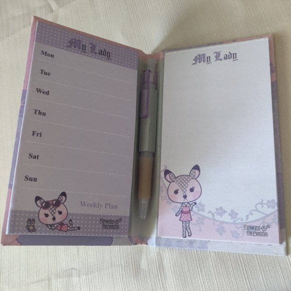 Weekly Planner Sheets + Memo Pad + Pen in Hardcover Journal Set - Picture 1 of 6